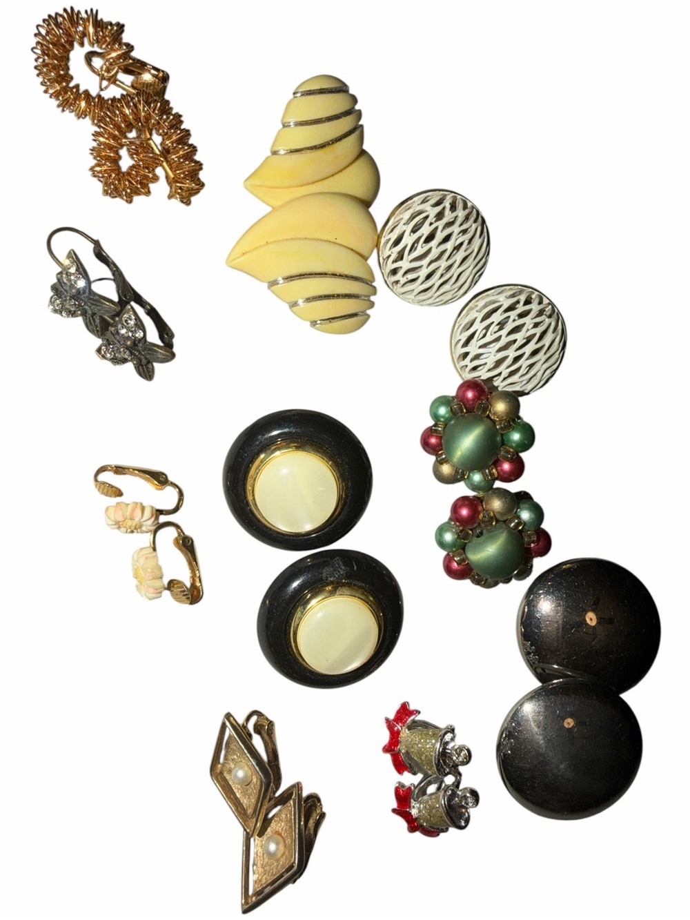 Assorted clip on earrings